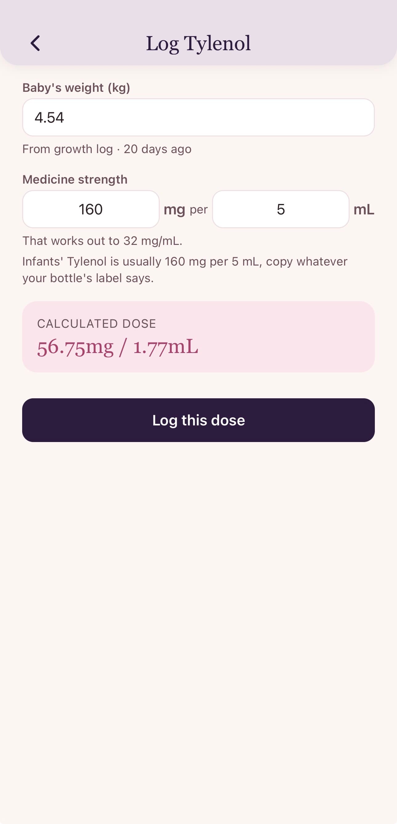 Medications — "Safe at" countdown to the next dose