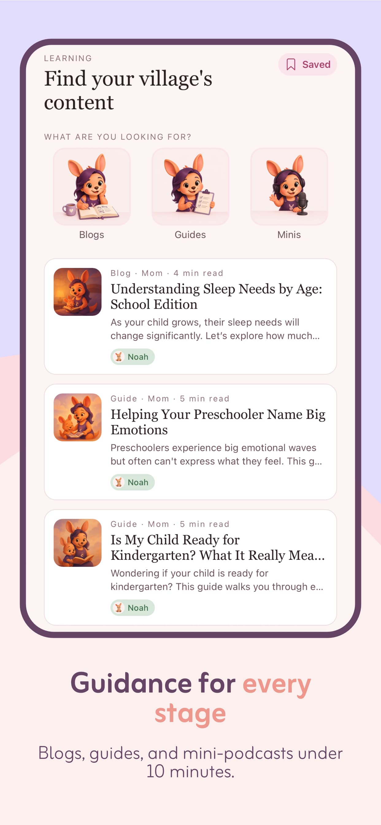 The learning library, blogs, guides and mini-podcasts under 10 minutes